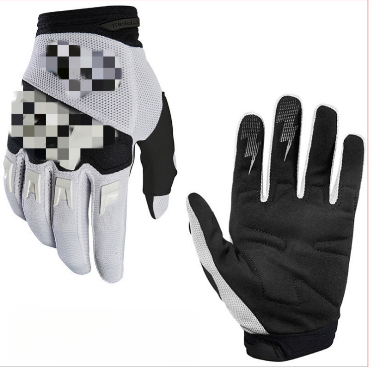 Nailono dviračių pirštinės suaugusiems, bekelei, ilgi pirštai