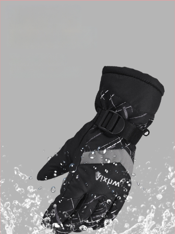 Aixhw slidinėjimo pirštinės – vėju atsparios ir šiltos, suaugusiems, neutralaus lyties