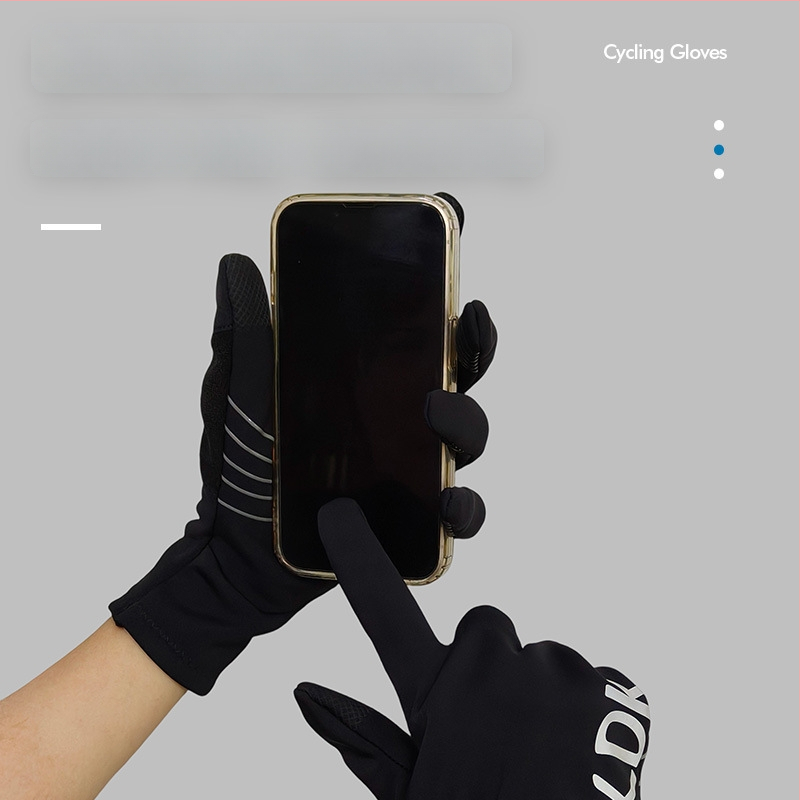 Nailoninės dviračių pirštinės, SKDK, universalios suaugusiems, su atskirtais pirštais, vidutinio storio