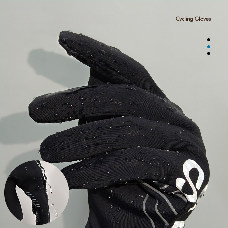 Nailoninės dviračių pirštinės, SKDK, universalios suaugusiems, su atskirtais pirštais, vidutinio storio