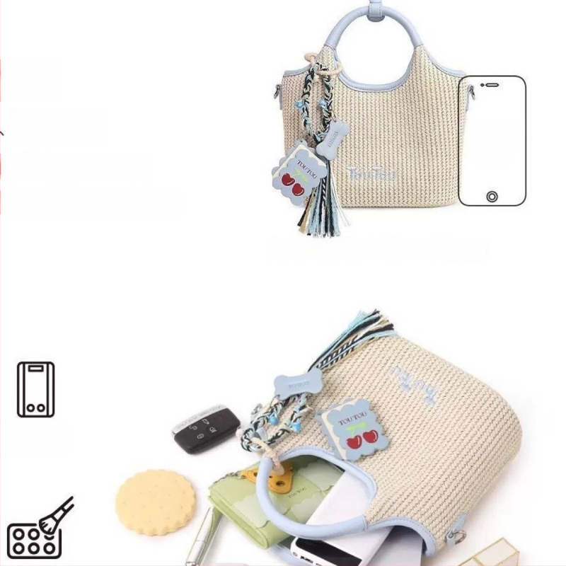 Geantă Tote Crossbody - Material PU, Stil urban minimalist, Formă orizontală pătrată, Închidere cu fermoar, buzunare interne