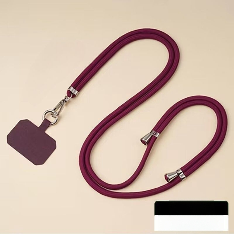 Mobiliojo telefono lanyard su nailoniniu virve ir metalo sagtimi, universalus dizainas