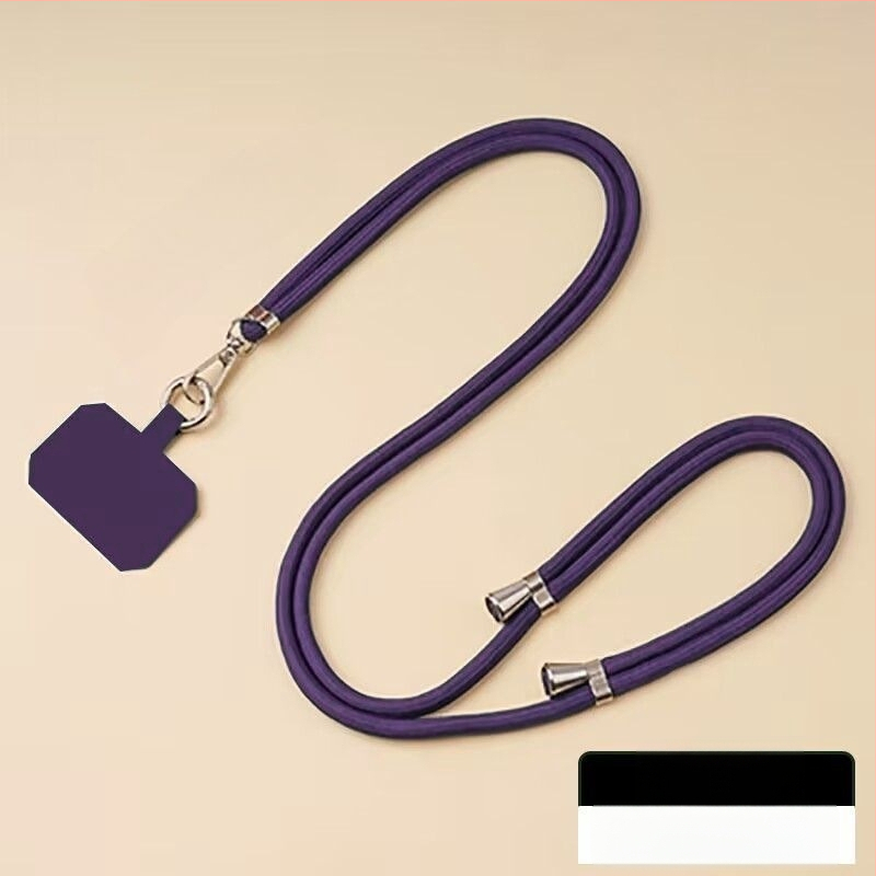 Mobiliojo telefono lanyard su nailoniniu virve ir metalo sagtimi, universalus dizainas