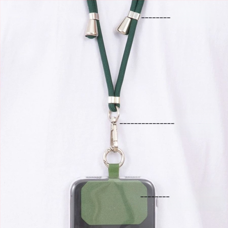 Ланярд за мобилен телефон - плетен нейлонов шнур, унисекс стил, нейлонова връзка, метална катарама