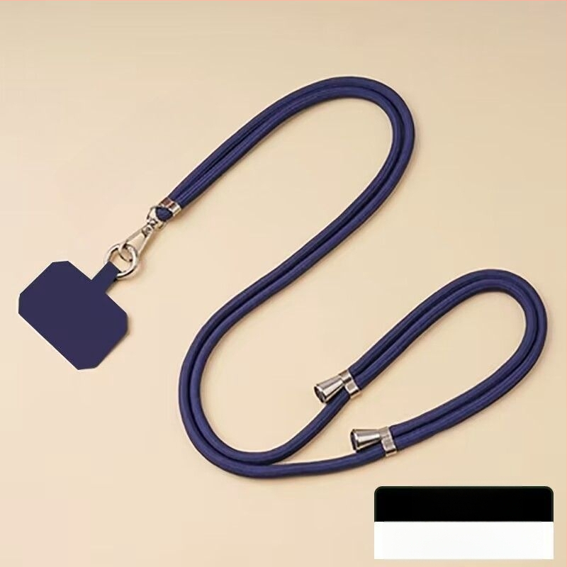 Ланярд за мобилен телефон - плетен нейлонов шнур, унисекс стил, нейлонова връзка, метална катарама