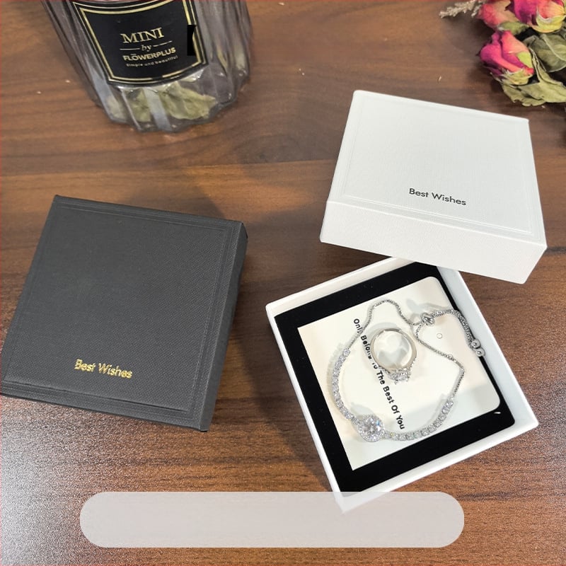 Rotaslietu uzglabāšanas kastīte prsteniem un rokassprādzēm, pielāgota, viegla grezna stila (materiāls: papīrs/kartons; pielāgošana: jā; iepakojuma tips: iepakojuma kastīte; zīmols: Xieying)