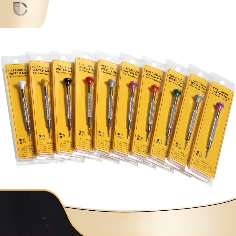 Time Chi laikrodžių atsuktuvų rinkinys – galvutės iš nikeliu-chromo plieno nerūdijančio plieno, rankena iš įrankio plieno, nemagnetinis, be izoliacijos