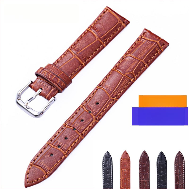 Kailinės odos laikrodžio dirželis – natūralia oda, universalus, miesto stiliaus aksesuarai, Žiema 2023