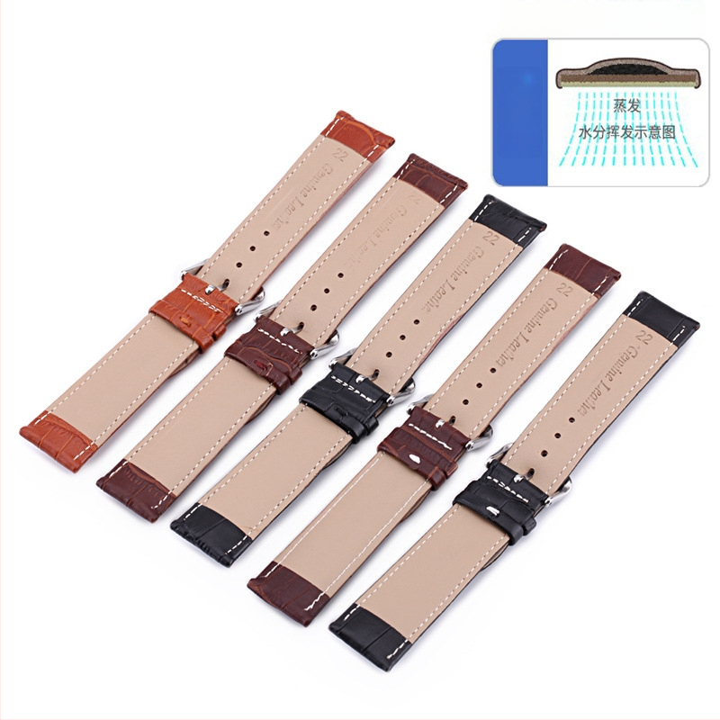 Kailinės odos laikrodžio dirželis – natūralia oda, universalus, miesto stiliaus aksesuarai, Žiema 2023