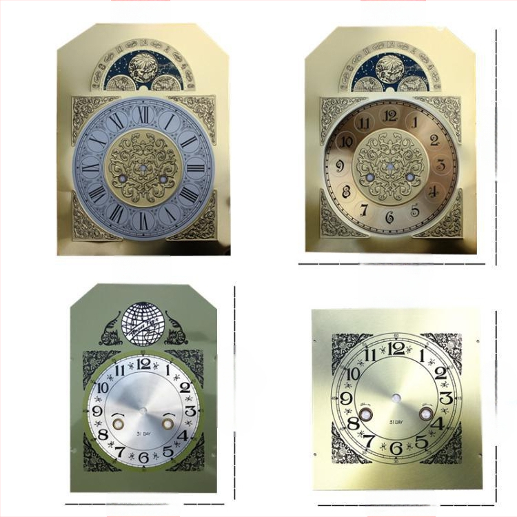 Stalo laikrodis su mechanine pavara, Polar Star mechanizmas, metalinis korpusas, metalinis ciferblatas, analoginis rodiklis