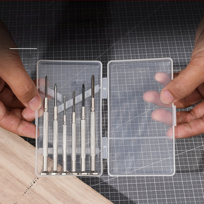 Комплект отверtкi за часовници Dl3206 за ремонт на часовници и очила, от въглеродна стомана, немагнитен, без изолация