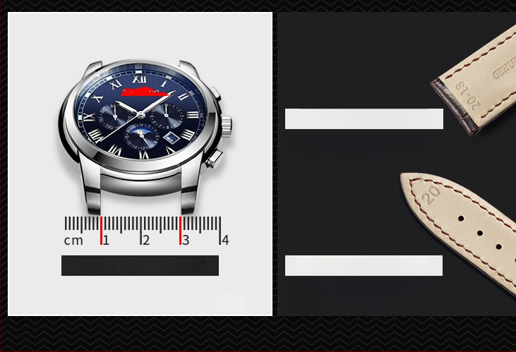 Pulksteņa siksna no īstas ādas, Napa raksts, 500 gab., GETALIA/Getaria