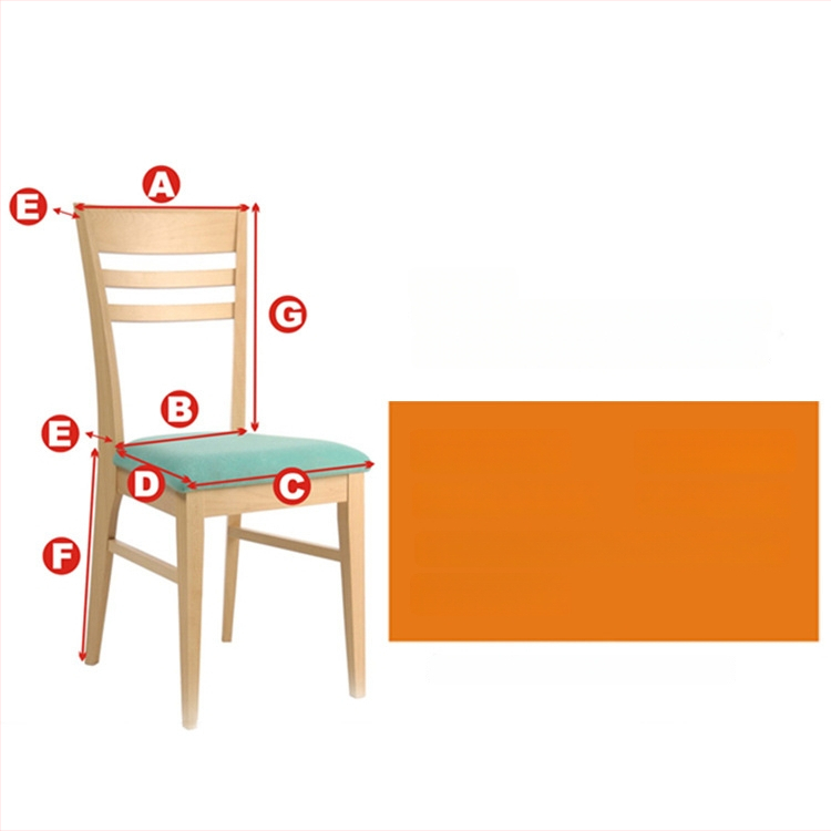 Viešbučio kėdės uždangalas, poliesteris, šiuolaikinis minimalistinis stilius, dėmių atsparus, vandeniui atsparus, aliejui atsparus