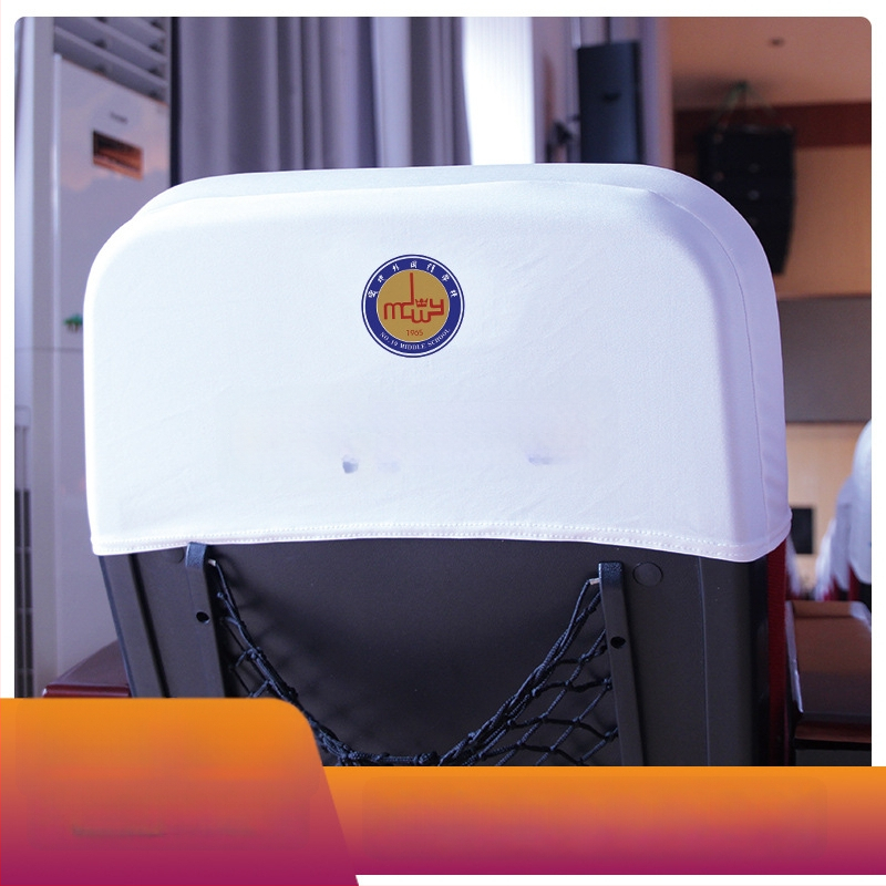 Kėdės dangtis iš poliesterio – šiuolaikinis paprastas stilius, logotipo spausdinimas, licencijuotos privatinės prekės ženklais