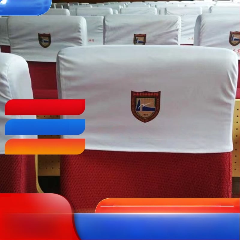 Konferencijų salės kėdės užvalkalas, poliesteris, viešbučio stiliaus, tinkamas kino teatrui, salei ir mokyklinėms sėdėjimoms