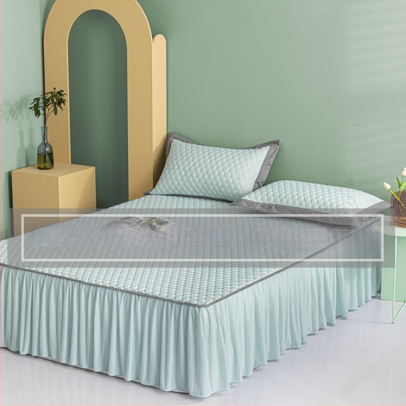 Matu komplekts – saliekams dizains, mūsdienīgs minimālisma stils; materiāls: viskozes šķiedra un ice silk; iekļauj ice silk mat