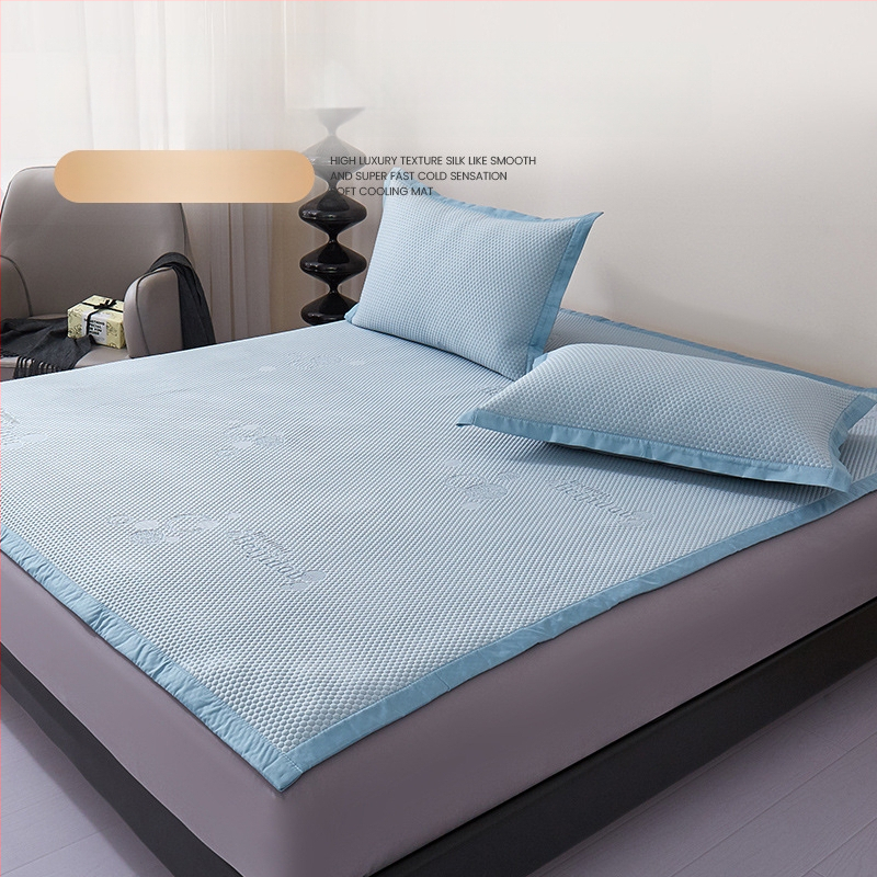 Ice Silk matu komplekts, saliekams Jacquard audums, mūsdienīgs minimālisms, ķīmiskā šķiedra