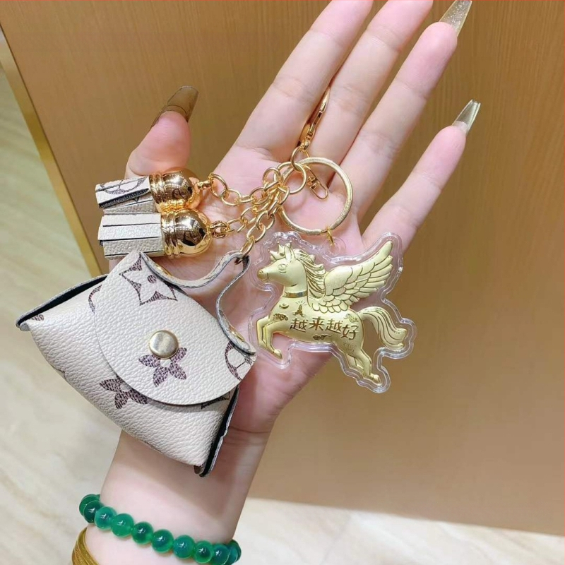 Κλειδοθήκη από δέρμα - 999 καθατό χρυσό, μοντέρνο απλό στυλ, έτοιμο δώρο (Δέρμα; 999 καθαρό χρυσό; Μοντέρνο απλό στυλ; Έτοιμο δώρο)