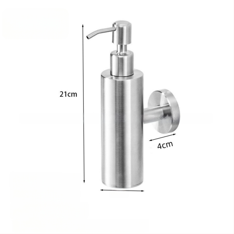 Nerūdijančio plieno sieninis muilo dozatorius rankiniu spaudimu, modernus minimalistinis stilius, prekės ženklas Shuoen