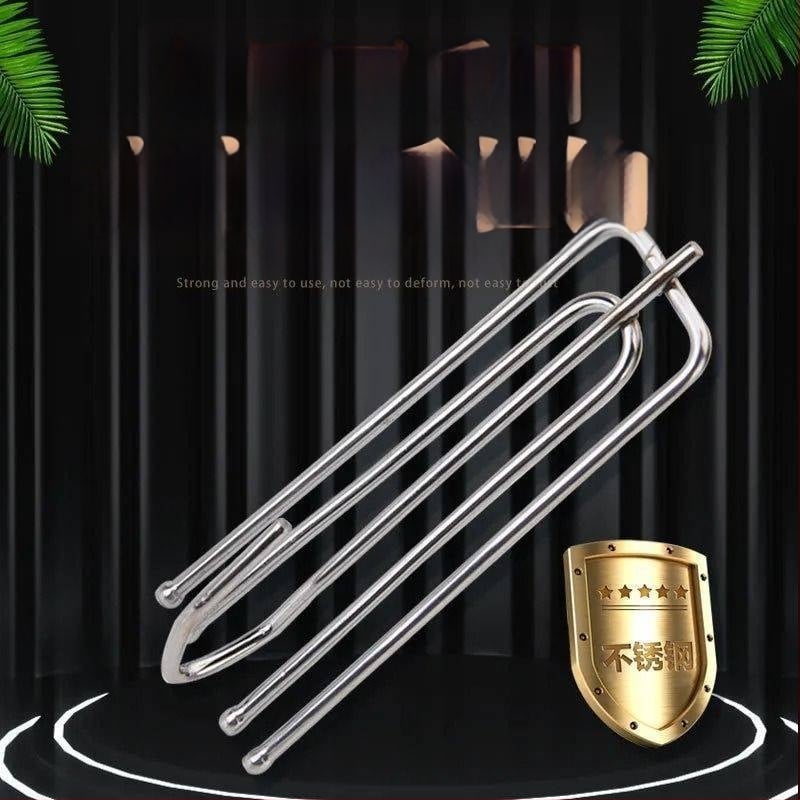 Užuolaidų kabliukų rinkinys, keturių dantų dizainas, su kabinimo žiedais ir užuolaidų klipsais, 15 vnt