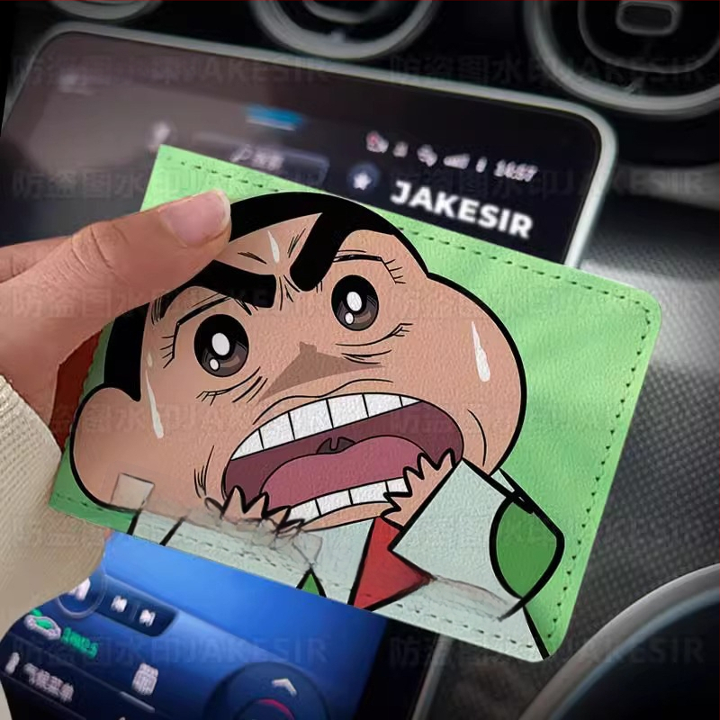 Калъф за шофьорска книжка – Crayon-Style персонализиран кожен калъф за автомобил, защитен калъф,унисекс; Материал: PU; Подплата: изкуствена кожа; Стил: унисекс