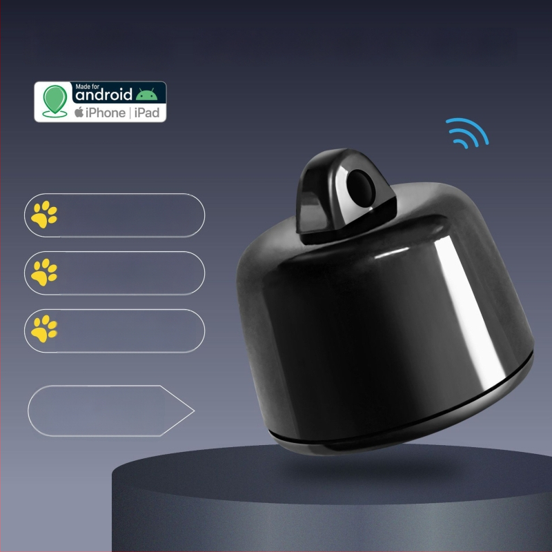 GPS-nyomkövető P-23 Android és iOS-hez: történet-alapú követés, GPS pozicionálás, nyakörv vagy karkötő viselés, egy kattintásos navigáció.