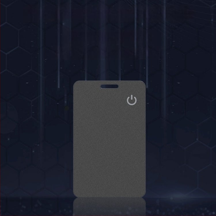 Find My Pénztárca Kártya – Anti-eltűnés Lokátor NFC és Vezeték nélküli Töltés (iOS kompatibilitás, NFC, vezeték nélküli töltés, tömeg 10 g)