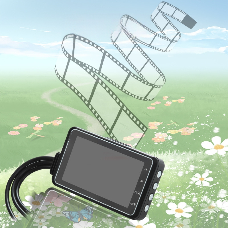 Motociklo įrašymo kamera M2 – 1080P, WiFi, priekinis ir galinis dviejų objektyvų, 170° matymo kampas