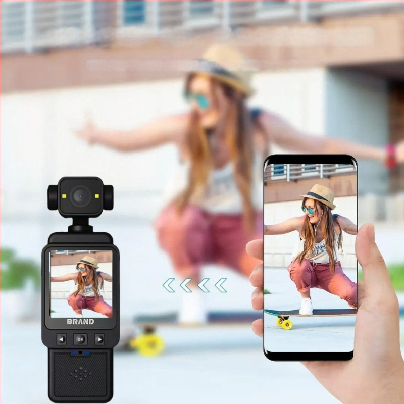 Jiakasi DV01 rankinė sporto kamera su stabilizacija – 1080p įrašas, 2MP nuotraukos