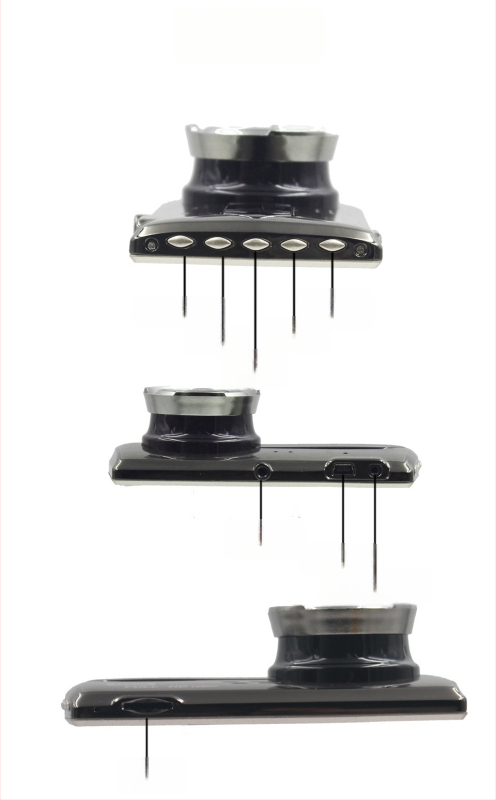 Jinglu automobilių vaizdo registratorius iš cinko lydinio, dviejų objektyvų, 1080p priekyje ir gale, 150° matymo kampas, TF kortelės palaikymas, 12V maitinimas