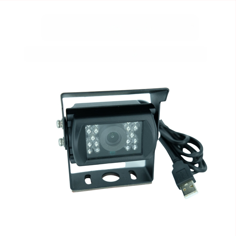 USB automobilių kamera U023 su infraraudonąja naktinio matymo funkcija, reguliuojamas matymo kampas, 720p/1080p raiška, aliuminio lydinio korpusas, atspari vandeniui