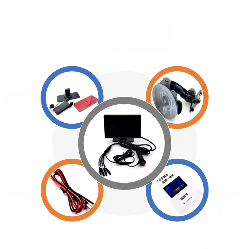 Autó LCD monitor holttér-észlelővel, HD kijelző, 1024x600 IPS felbontás, AHD bemenet, kompatibil BMW főegységgel