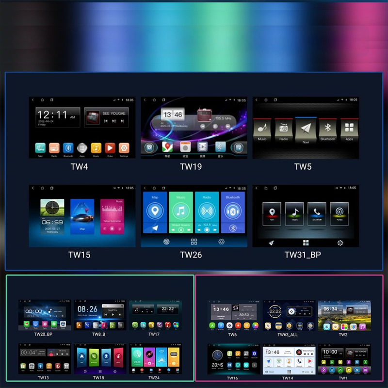 Android belaidis CarPlay kapacitacinis OLED jutiklinis ekranas automobilių MP5 grotuvui, 2+32GB, FM radijas, 12V DC