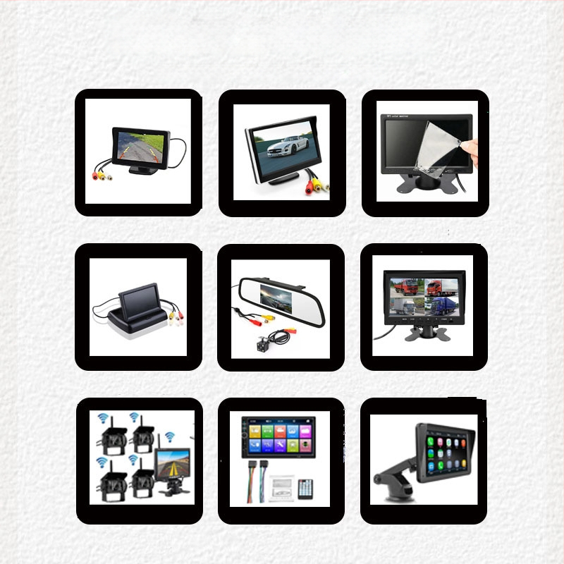 7 colių automobilių MP5 su atbulinės eigos vaizdu, Bluetooth, FM radijas, USB/SD atkūrimas, maitinimas 12–24V