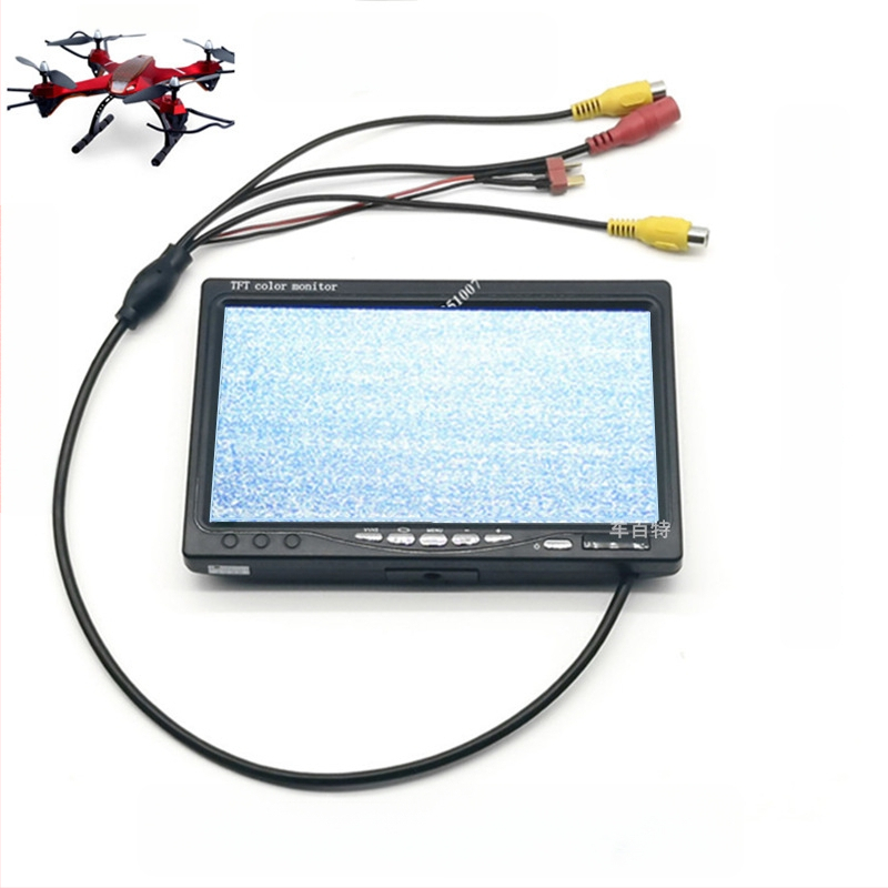 Autó LCD-monitor 7001SN, LED kijelző, 800x480 felbontás, AVI bemenet, PAL/NTSC