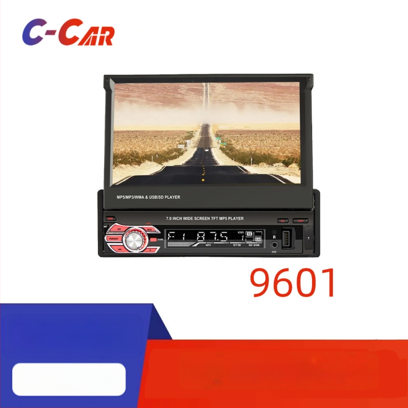 Automobilinis MP5 grotuvė su GPS navigacija, modelis 9601, Bluetooth, USB/SD kortelių palaikymas
