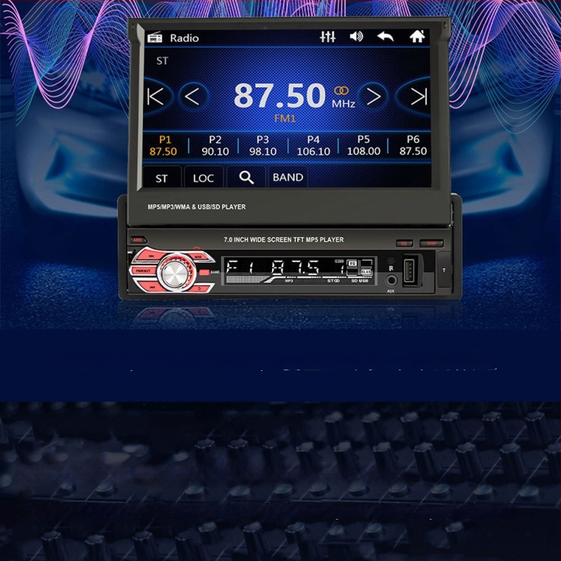 Automobilinis MP5 grotuvė su GPS navigacija, modelis 9601, Bluetooth, USB/SD kortelių palaikymas