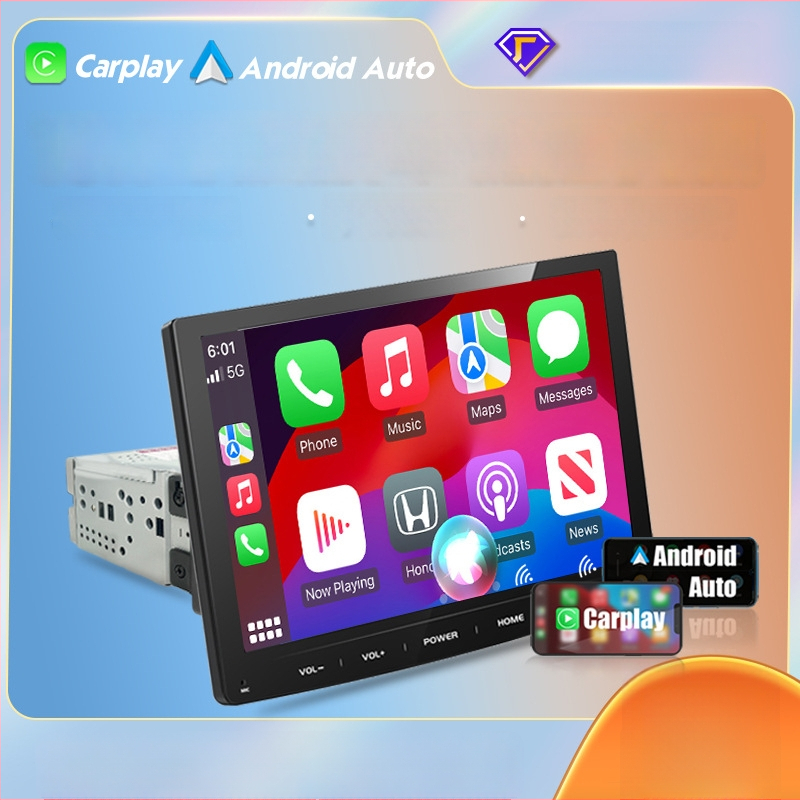 TH-S1002 Automobilinis MP5 grotuvas su belaidžiu CarPlay ir Android Auto — 2GB RAM, Bluetooth, SD kortelės palaikymas, vaizdo įrašų formatai AVI/MKV/MPEG/TS