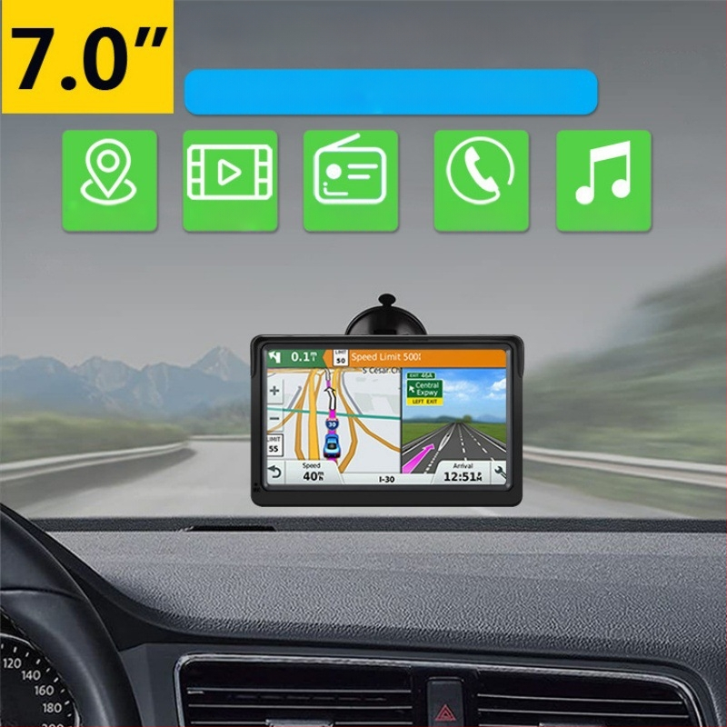 CarPlay automobilių informacinė sistema su LED ekranu, Bluetooth, SD kortele, MP5 vaizdo atkūrimas, maitinimas per cigaretės degiklį, modelis D217, 7 coliai