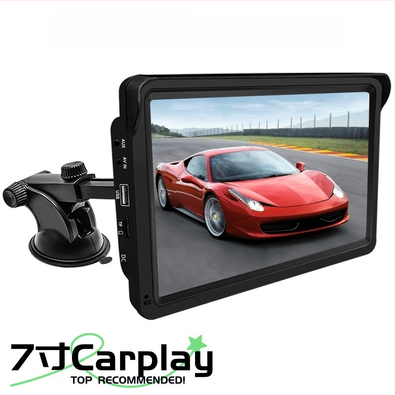 CarPlay automobilių informacinė sistema su LED ekranu, Bluetooth, SD kortele, MP5 vaizdo atkūrimas, maitinimas per cigaretės degiklį, modelis D217, 7 coliai