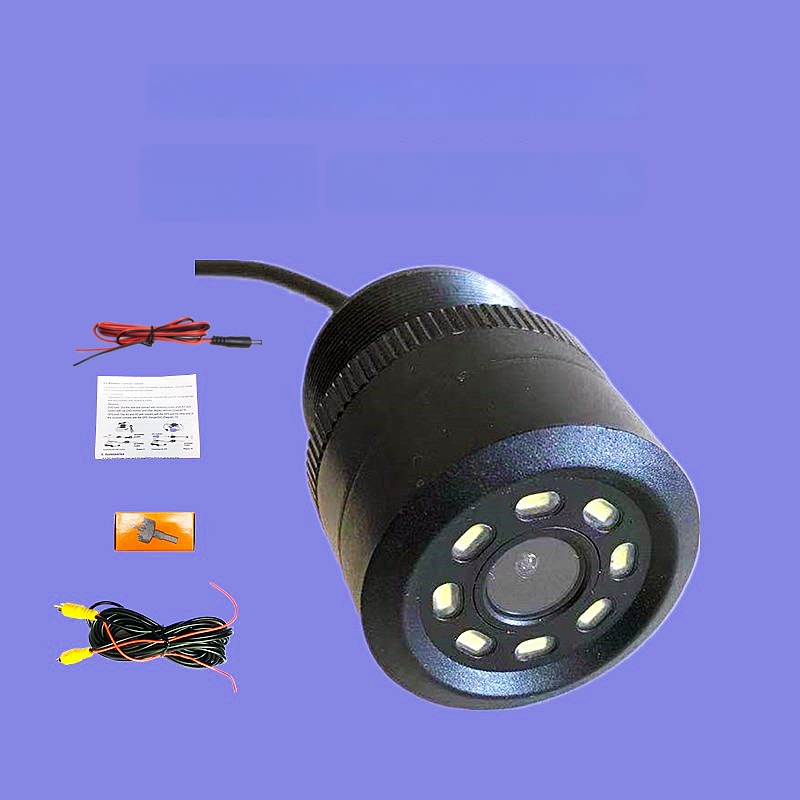 Autó hátsó kamera 8 LED-del, 12V, 90° látószög, 688×582 felbontás, CVBS videó.