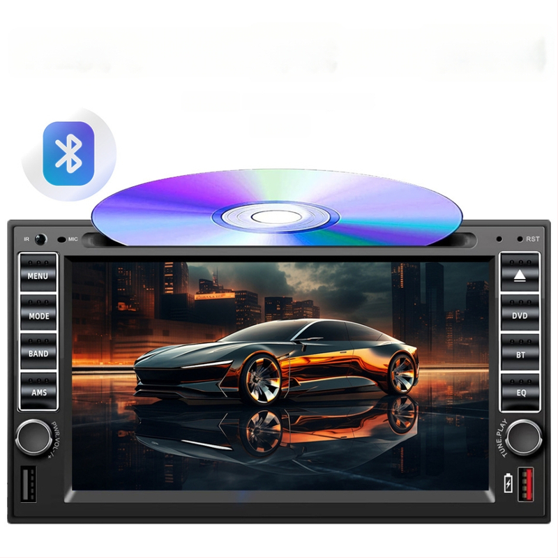 Automobilinis Bluetooth DVD/CD MP3/MP5 grotuvas su OLED ekranu, 12V DC, nuotolinio valdymo