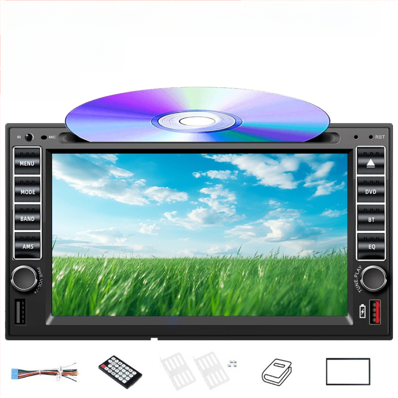 Automobilinis Bluetooth DVD/CD MP3/MP5 grotuvas su OLED ekranu, 12V DC, nuotolinio valdymo