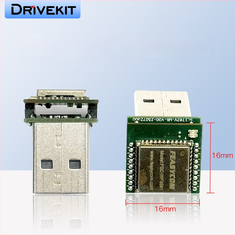 Drivekit CarPlay & Android Auto chipų programinės įrangos PCBA protokolo dėžutė, kabelinis į bevielį sprendimą, 5V, 0.5W, svoris 4, laminuota PCB