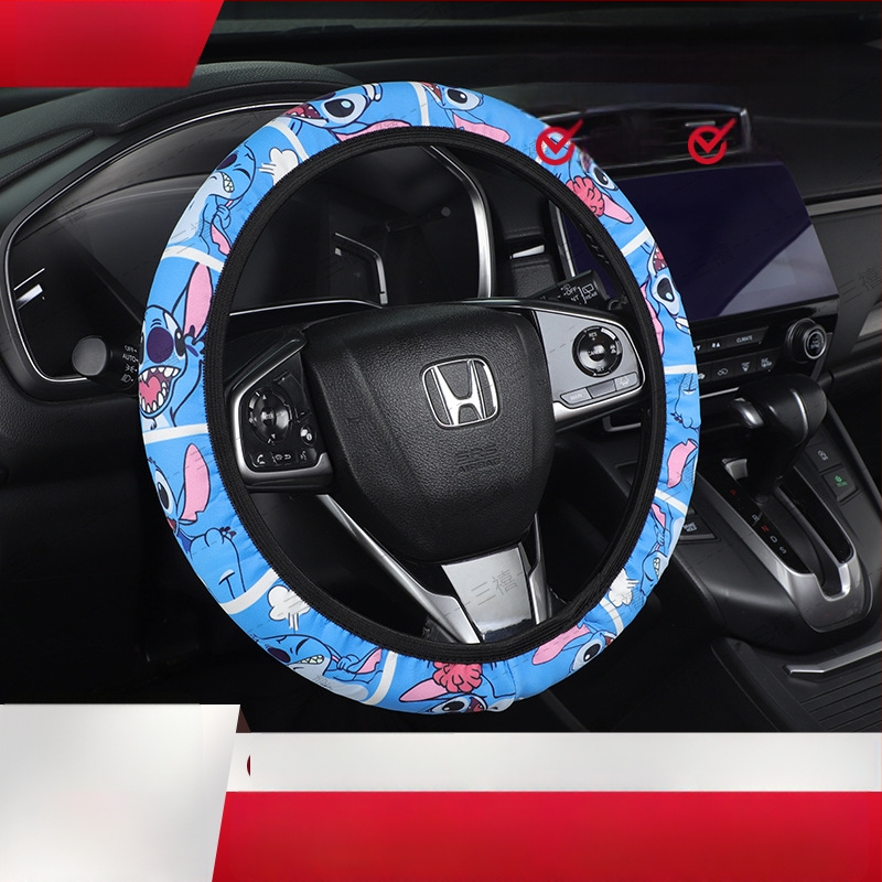 Rugalmas kormánykerék-huzat karikatúra dizájnnal, belső gyűrű nélkül, minden évszakban használható, felület ice silk.