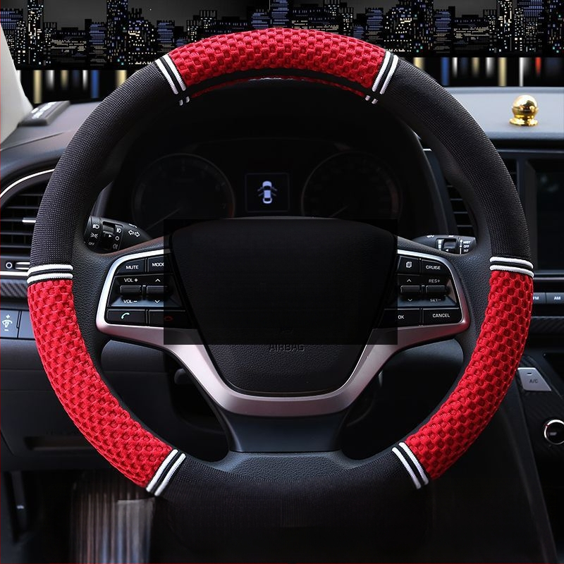 Ice Silk kormányvédő autóhoz – minden évszakra, izzadságfelszívó, csúszásmentes, kopásálló; kompatibilis az Aohan márkával; telepítés: kormányvédő burkolat