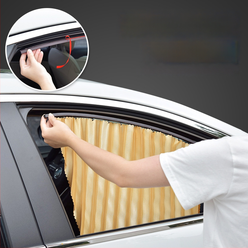 Automobilio saulės skydas užuolaida, stora nepralaidžiama medžiaga, ritinėlių mechanizmas, universalus suderinamumas