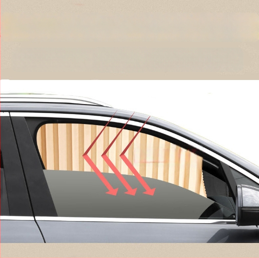 Magnetinis automobilinis skydelis nuo saulės, audinys, magnetinio takelio tvirtinimas, skirtas automobiliams ir SUV, modelis Magnetic sun shade, tirštas nepermatomas tipas