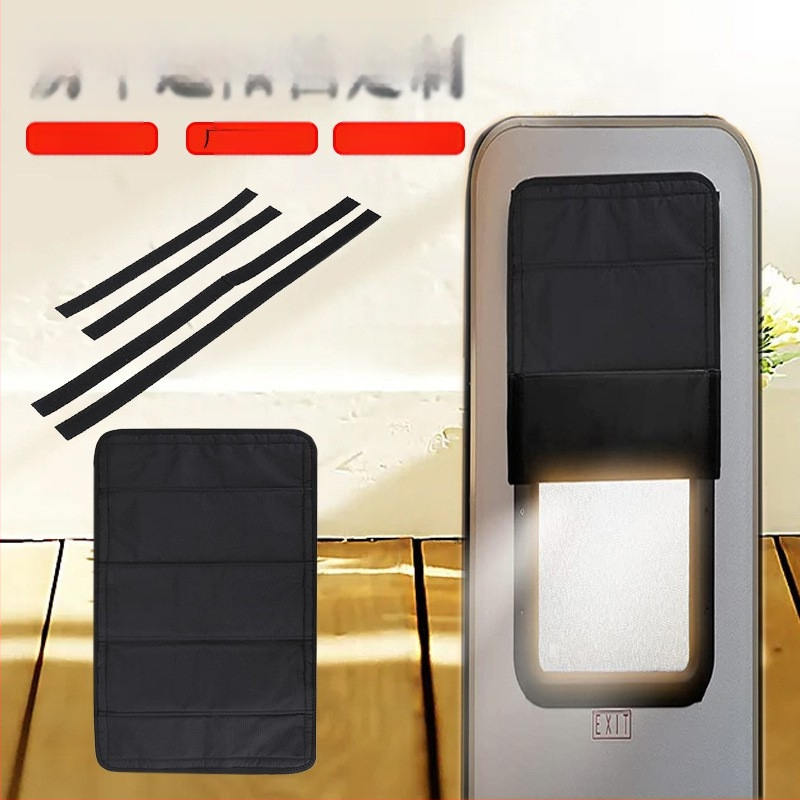 RV automobiliui skydas nuo saulės, atspindintis tipas, ritininė užuolaida, magnetinė juosta ir Velcro, 300D sumuštinio putų aliuminio plėvelė