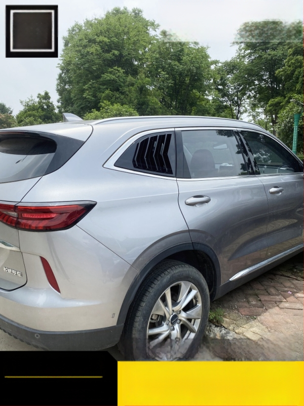Автомобилен декоративен стикер за Haval H6 – задни триъгълни прозоречни жалузи (3-то и 4-то поколение)